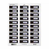 Happy Hanukkah! Sjabloon Retouradreslabel Etiket (Full Sheet)