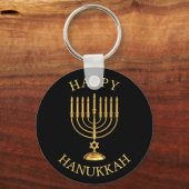 Happy Hanukkah Sleutelhanger (Voorkant)