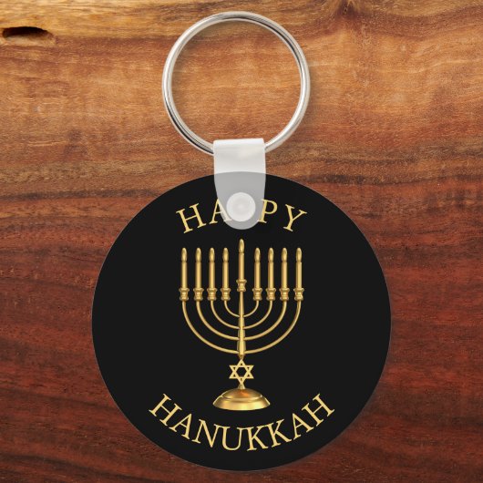 Happy Hanukkah Sleutelhanger (Voorkant)