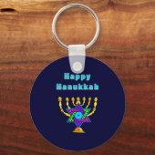 Happy Hanukkah Sleutelhanger (Voorkant)