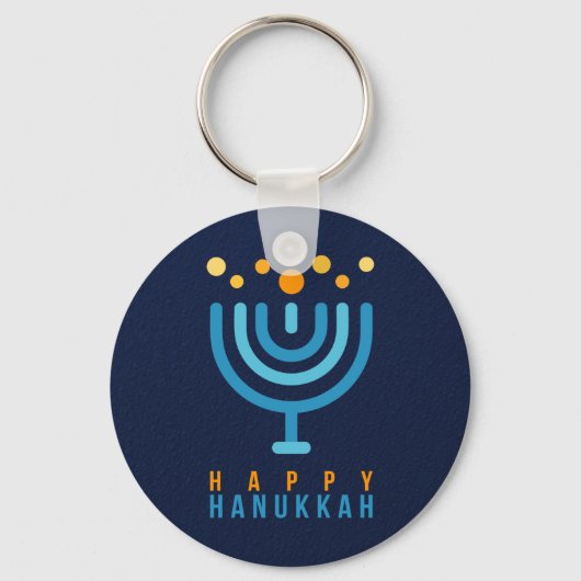 Happy Hanukkah-Sleutelhanger Sleutelhanger (Voorkant)