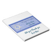 Happy Hanukkah Snoep Bar Wrappers Gift Favors Notitieblok (Schuin)