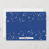 Happy Hanukkah Snow Bubbles Holiday-fotokaart Feestdagenkaart (Achterkant)