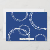 Happy Hanukkah Snow Bubbles Holiday-fotokaart Feestdagenkaart (Achterkant)