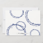 Happy Hanukkah Snow Bubbles Holiday-fotokaart Feestdagenkaart (Achterkant)