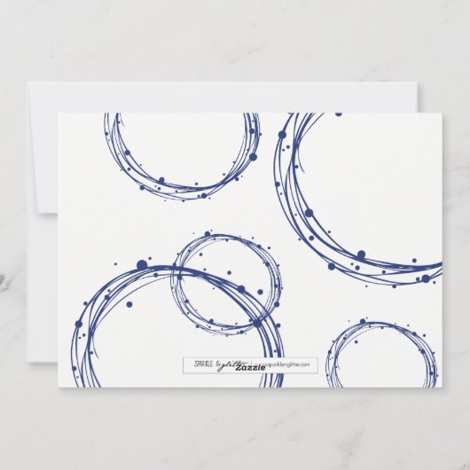 Happy Hanukkah Snow Bubbles Holiday-fotokaart Feestdagenkaart (Achterkant)