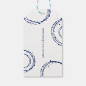 Happy Hanukkah Snow Bubbles Holiday Gift Labels Cadeaulabel (Achterkant)