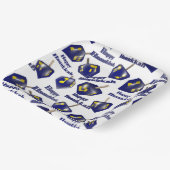 Happy Hanukkah Spinning Dreidel Papieren Bordje (Gebogen)