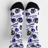 Happy Hanukkah Spinning Dreidel Sokken (Top)