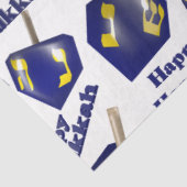 Happy Hanukkah Spinning Dreidel Tissuepapier (Detail)