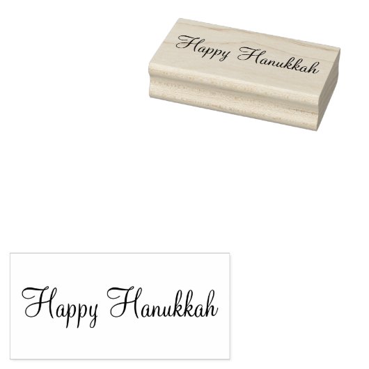 Happy Hanukkah Stamp Rubberstempel (Gestempeld)