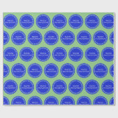 Happy Hanukkah Star Circle Wrapping Paper Cadeaupapier (Vlak)