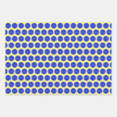 Happy Hanukkah Star Circle Wrapping Paper Sheets (Voorkant)