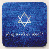 Happy Hanukkah Star van David Bier Onderzetter (Voorkant)