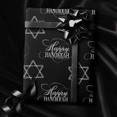 Happy Hanukkah Star van David Classic Silver White Cadeaupapier