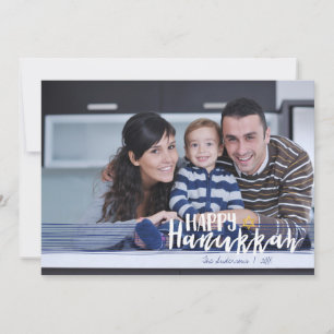 Happy Hanukkah Star van David Holiday Fotokaart Feestdagenkaart