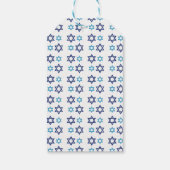 Happy Hanukkah Star van David Holiday Gift Labels Cadeaulabel (Achterkant)