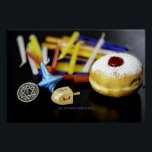 Happy Hanukkah Star van David menorah Dreidel Slip Perfect Poster<br><div class="desc">Happy Hanukkah Star van David menorah Dreidel SlipperyJoe's vielebration Candles Jewish Hebrew Chanukah geeft decoraties van joodse religie artistiek</div>