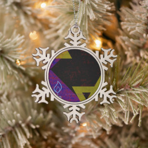 Happy Hanukkah Star van David menorah Dreidel Slip Tin Sneeuwvlok Ornament