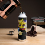 Happy Hanukkah Star van David menorah Dreidel Slip Waterfles<br><div class="desc">Happy Hanukkah Star van David menorah Dreidel SlipperyJoe's vielebration Candles Jewish Hebrew Chanukah geeft decoraties van joodse religie artistiek</div>