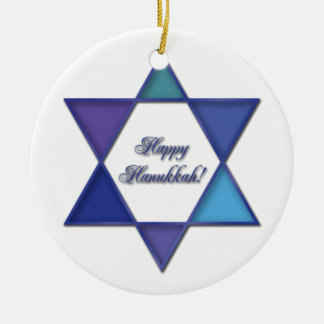 Happy Hanukkah Star van David Ornament