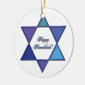 Happy Hanukkah Star van David Ornament (Links)