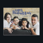 Happy Hanukkah Star van David Photo Briefkaarten<br><div class="desc">Stijlvolle en leuke Happy Hanukkah Star van David Holiday Foto Briefkaarten zijn perfect voor al je vrienden en familie dit vakantiejaar. Pas de tekst aan met uw familienaam en het jaar en verwissel het afbeelding voor een foto van uw kinderen,  huisdier of het hele gezin.</div>