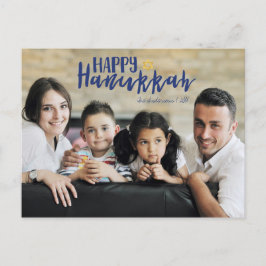 Happy Hanukkah Star van David Photo Briefkaarten