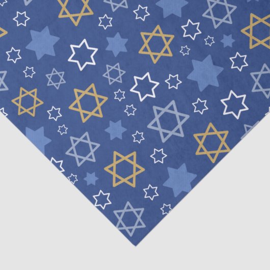 Happy Hanukkah Star van David Tissuepapier (Detail)