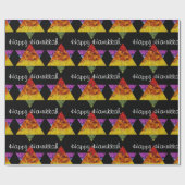Happy Hanukkah Star van David Wrapping Paper Cadeaupapier (Vlak)