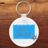 happy hanukkah ster sleutelhanger (Voorkant)