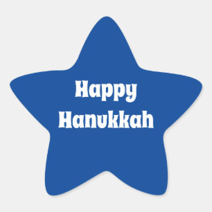 Happy Hanukkah Ster Sticker