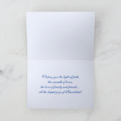 Happy Hanukkah. Ster van David & Menorah Feestdagen Kaart (Binnen)