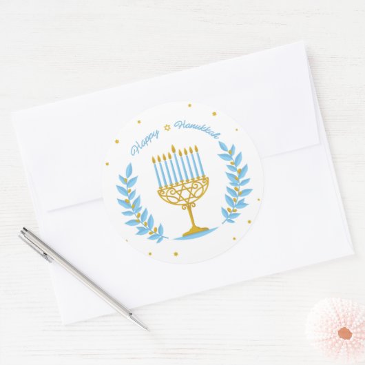 Happy Hanukkah Sticker (Envelop)