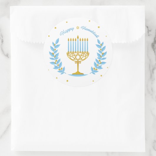 Happy Hanukkah Sticker (Tas)