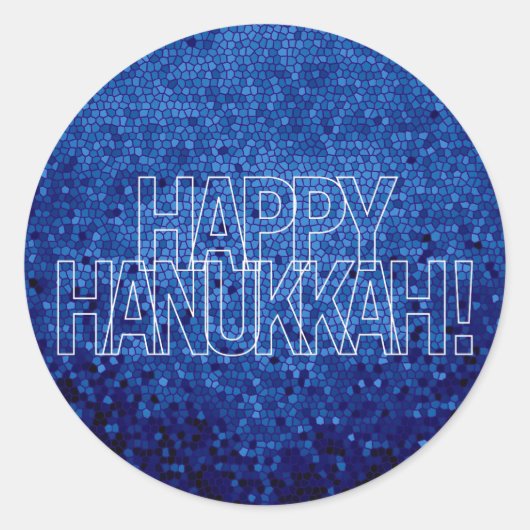 Happy Hanukkah Sticker (Voorkant)