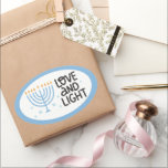 Happy Hanukkah Stickers<br><div class="desc">Hanukkah-ontwerp.</div>