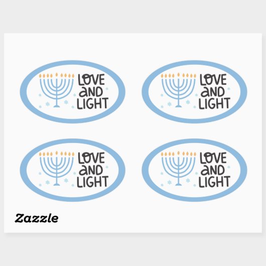 Happy Hanukkah Stickers (Vel)