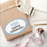 Happy Hanukkah Stickers<br><div class="desc">Hanukkah-ontwerp.</div>