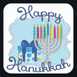 Happy Hanukkah Stickers<br><div class="desc">Hanoekapstickers zijn geweldig voor feestjes en geschenken!</div>