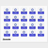 Happy Hanukkah-stickers Vierkante Sticker (Vel)