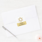 Happy Hanukkah-stickers Vierkante Sticker (Envelop)