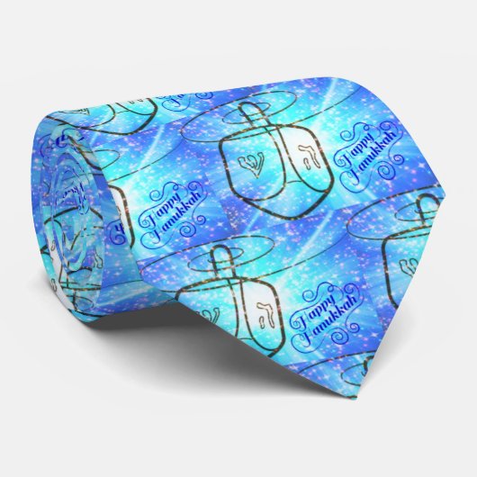 Happy Hanukkah Stropdas (Opgerold)