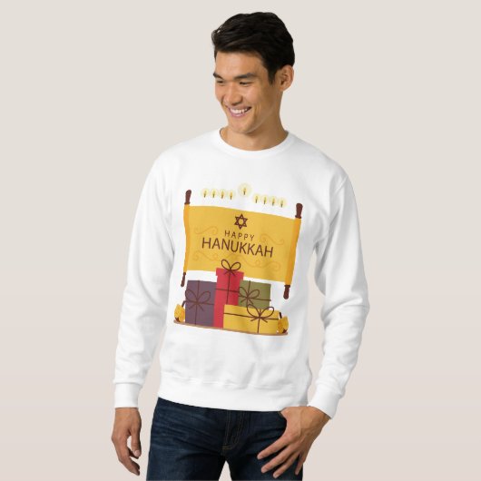 Happy Hanukkah Sweatshirt (Voorkant volledig)