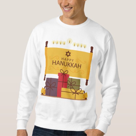 Happy Hanukkah Sweatshirt (Voorkant)