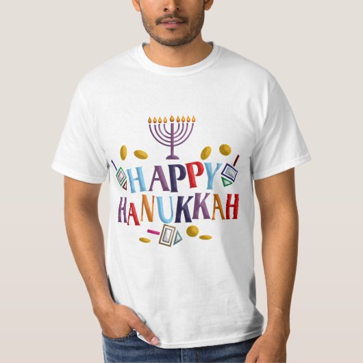 Happy Hanukkah T-shirt (Voorkant)