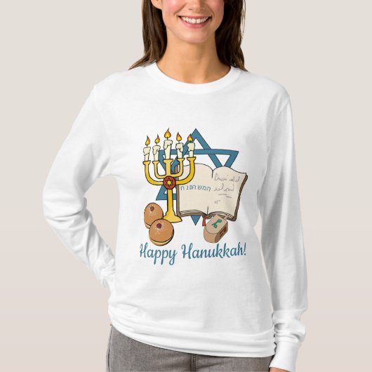 Happy Hanukkah T-shirt (Voorkant)