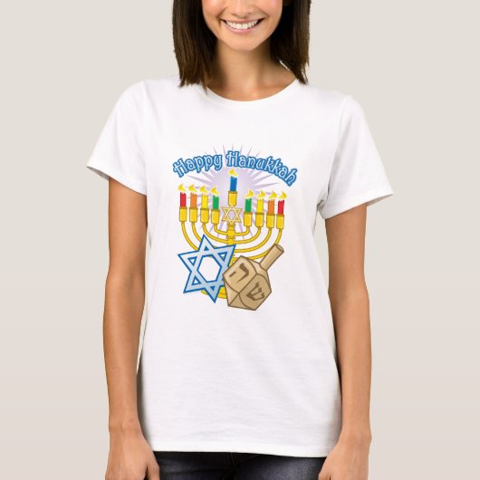 Happy Hanukkah T-shirt (Voorkant)