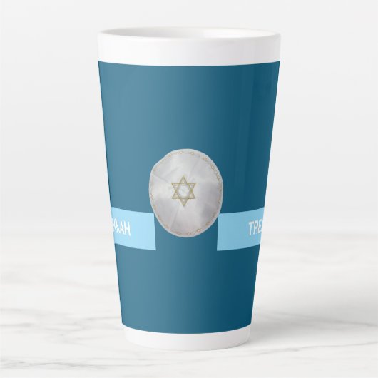 HAPPY HANUKKAH tall Latte Mok (Voorkant)