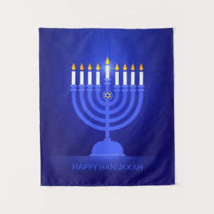Happy Hanukkah Tapestry Wandkleed